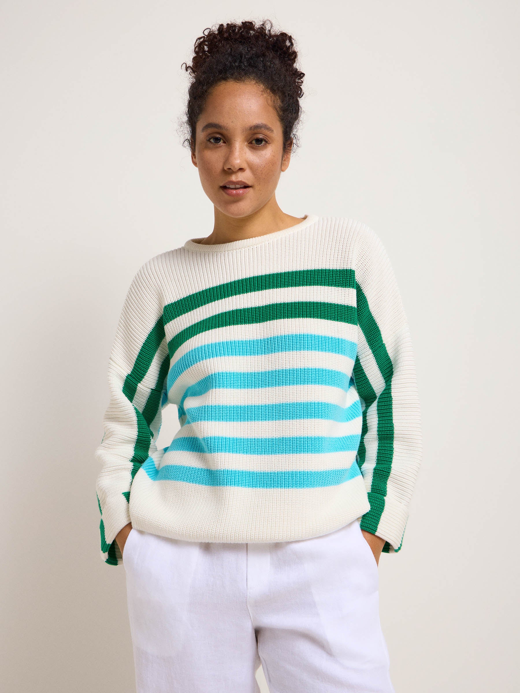 Striped sweater (GOTS)