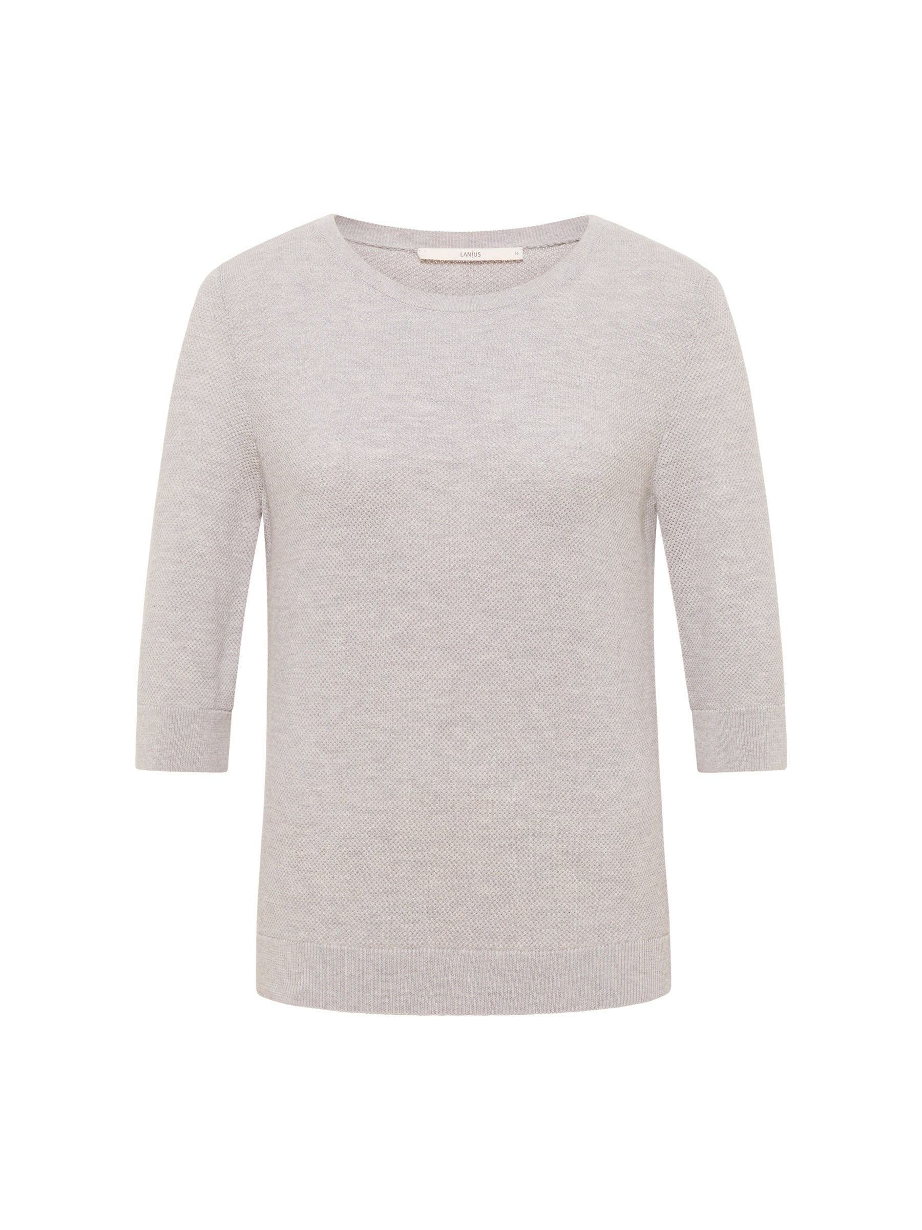 Structured half-sleeve sweater (GOTS)