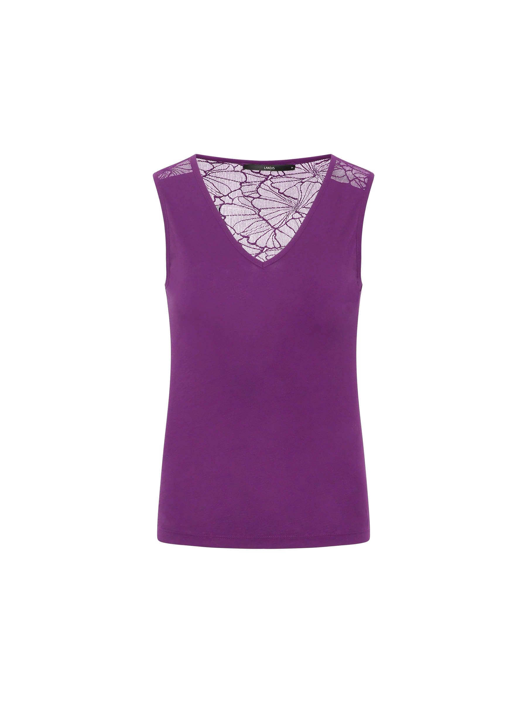 Top with lace insert (GOTS)