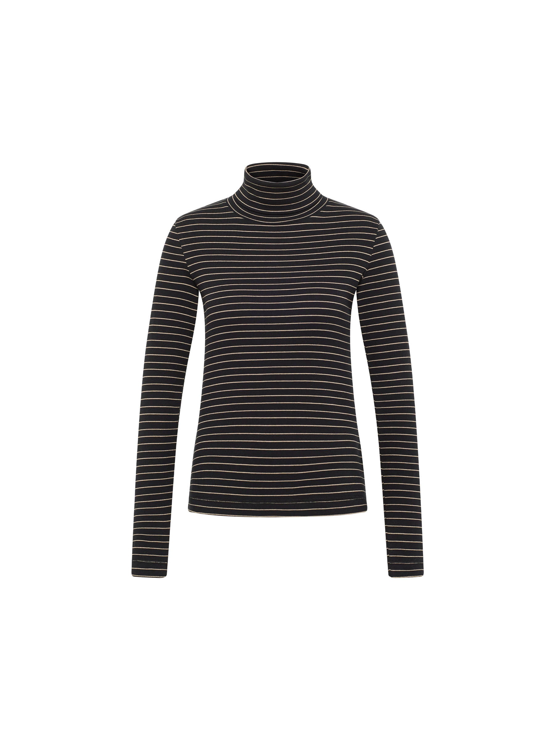 Striped turtleneck shirt (GOTS)