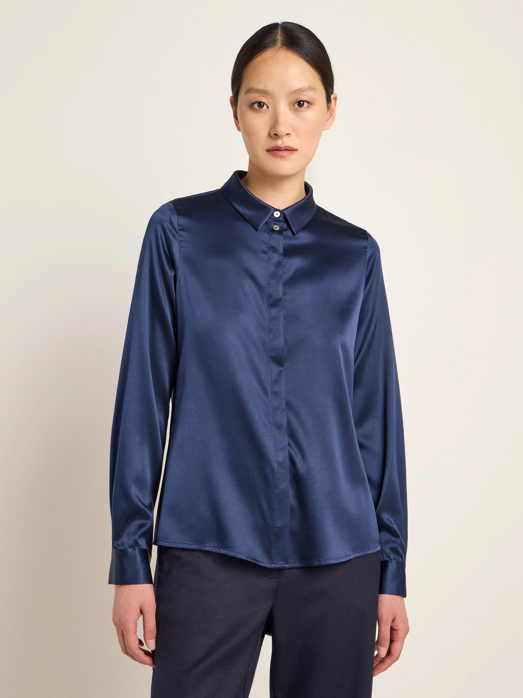 Silk shirt blouse