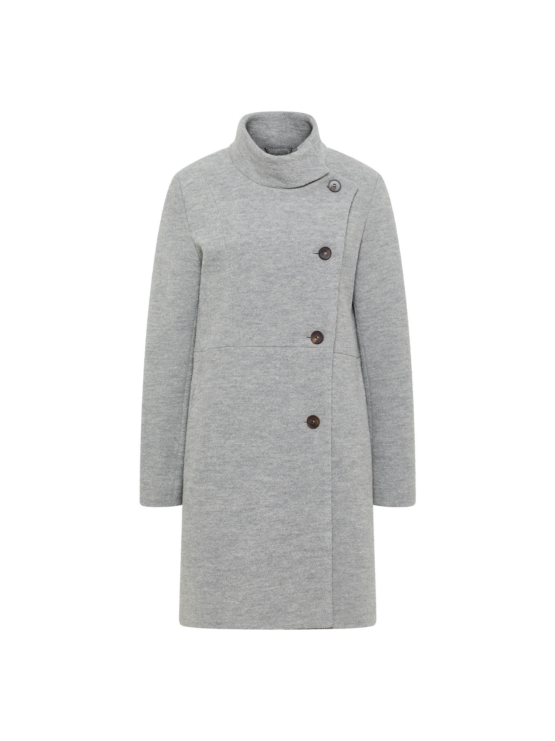 Walk coat with stand-up collar (GOTS)