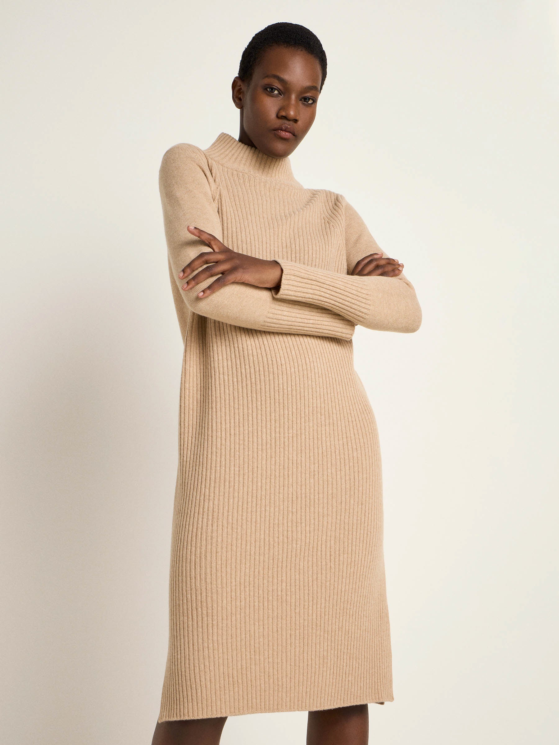 Ribbed knit dress