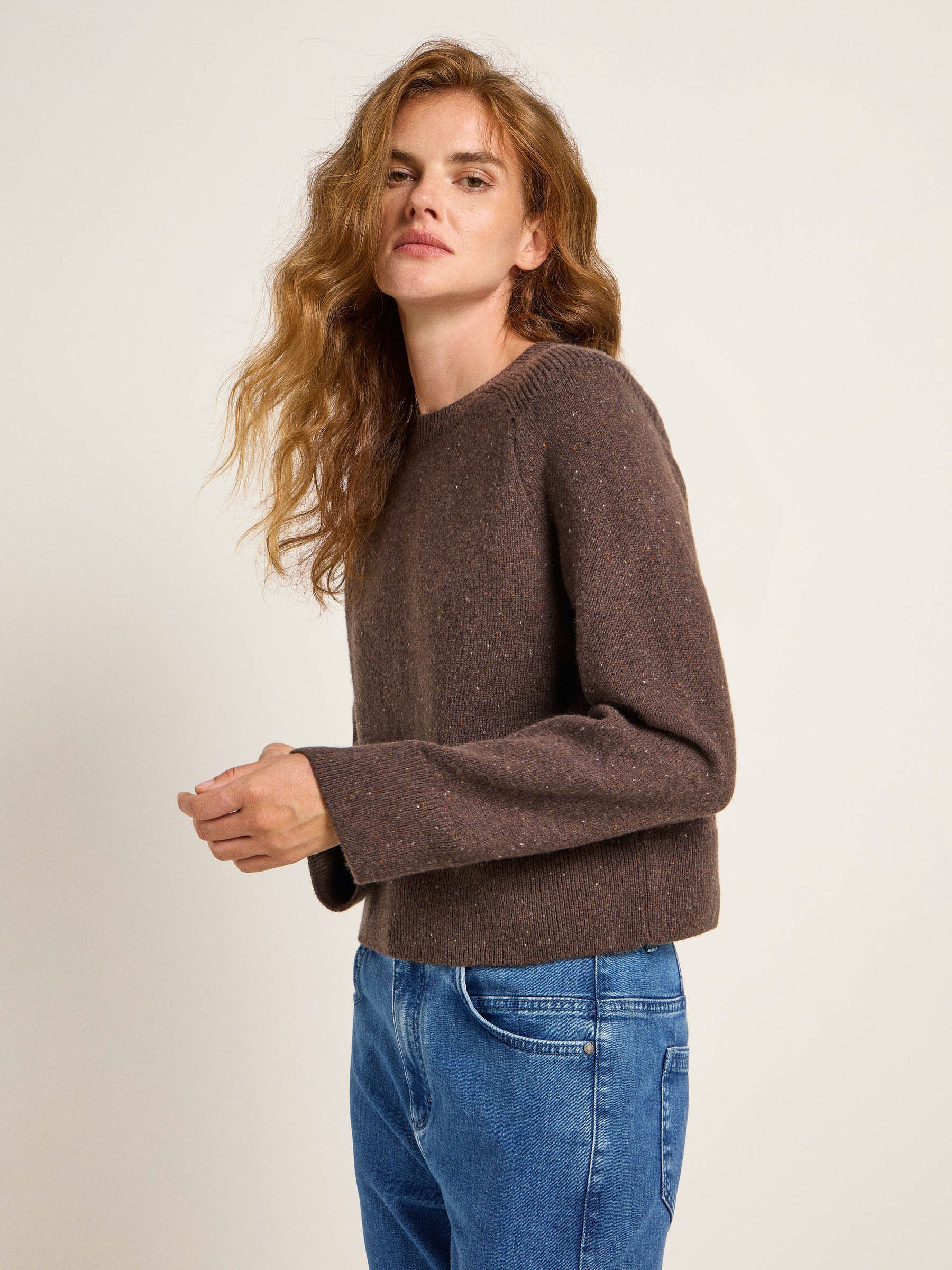 Cropped sweater (GOTS)