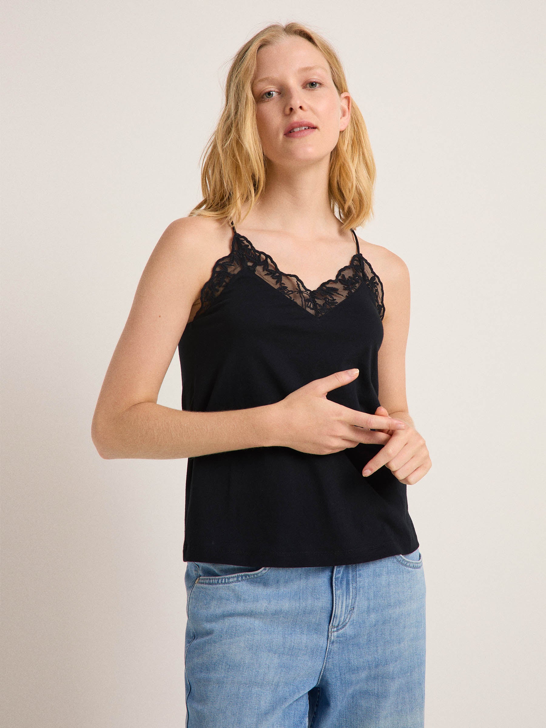 Top with lace (GOTS)