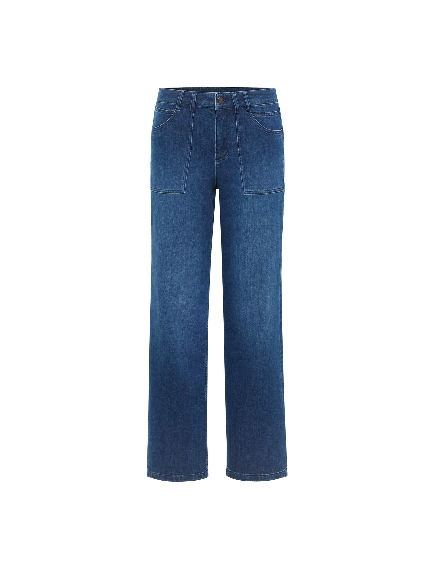 Relaxed jeans with patch pockets (GOTS)