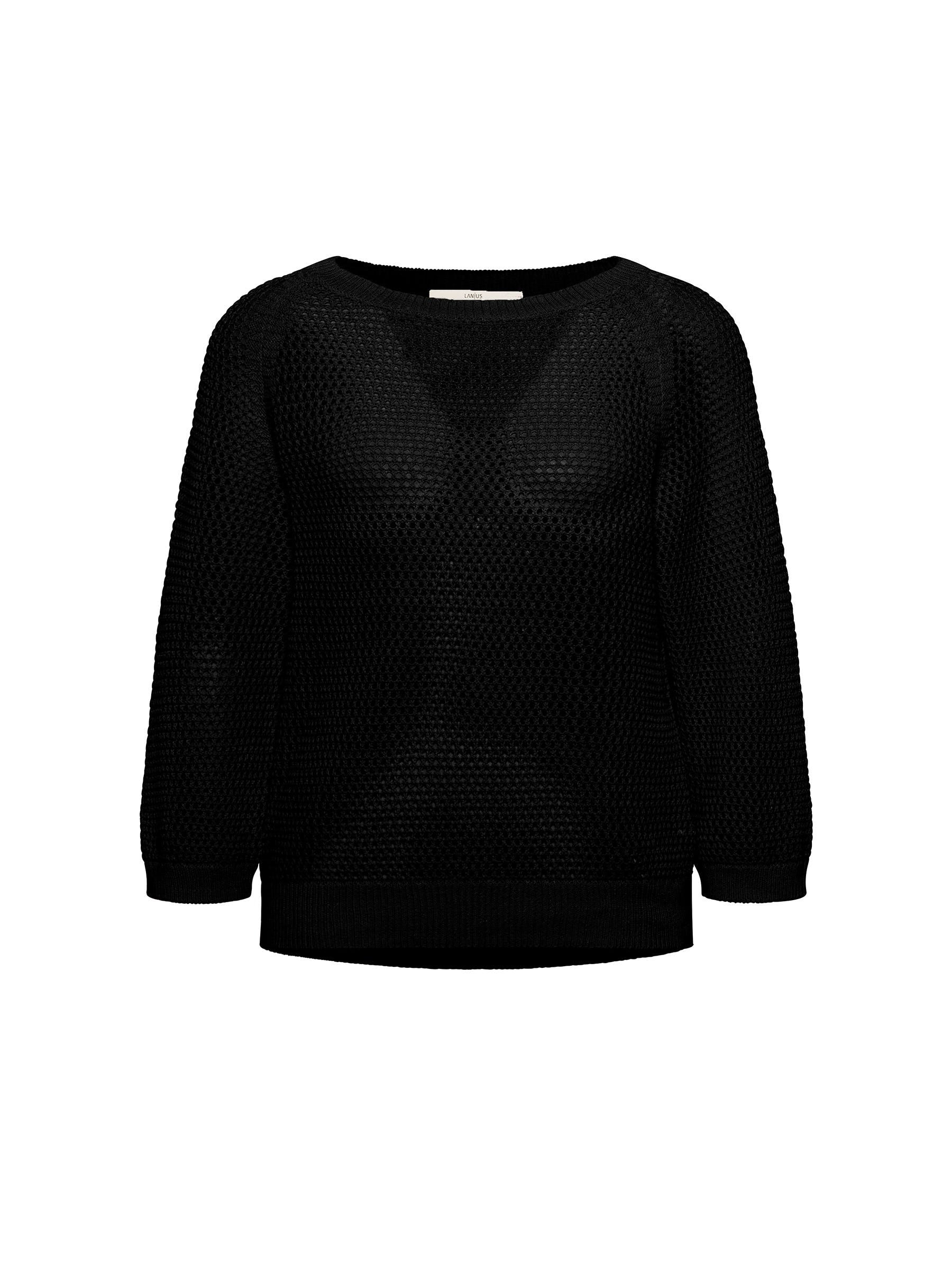 sweater with openwork