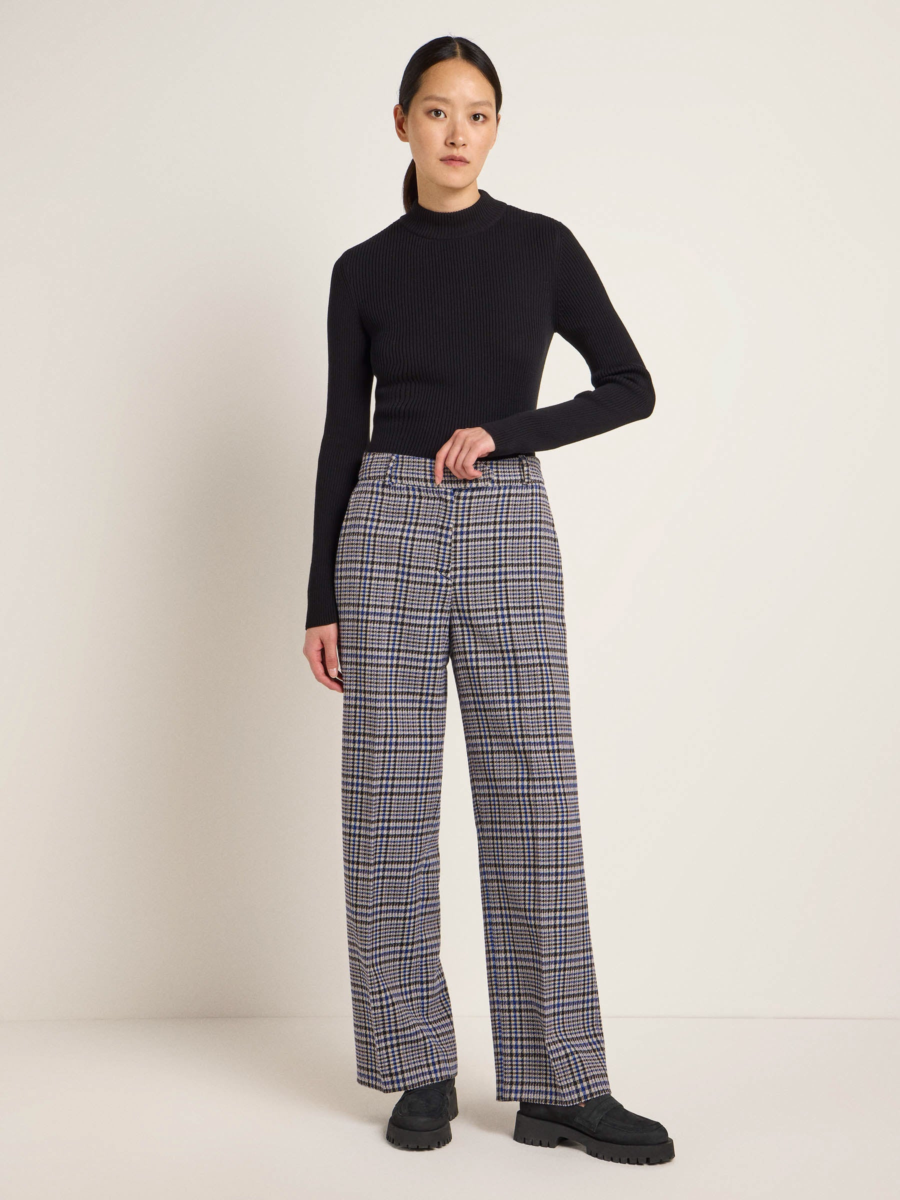 Checked Marlene trousers