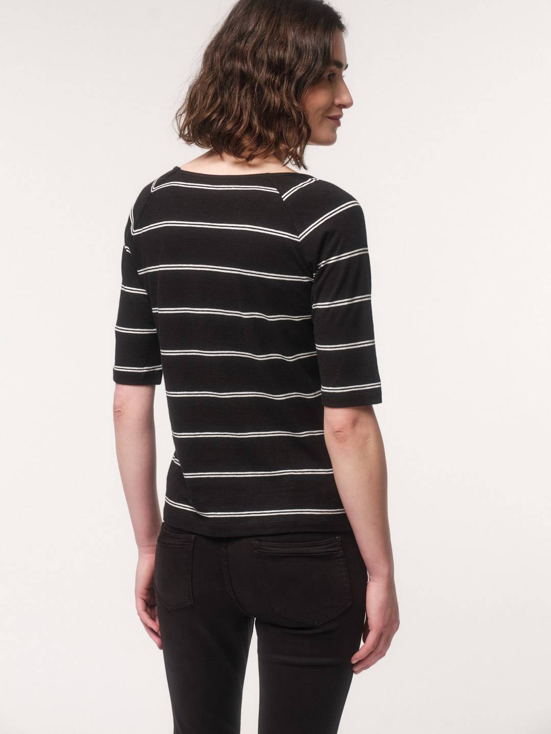 Raglan shirt with stripes from LANIUS