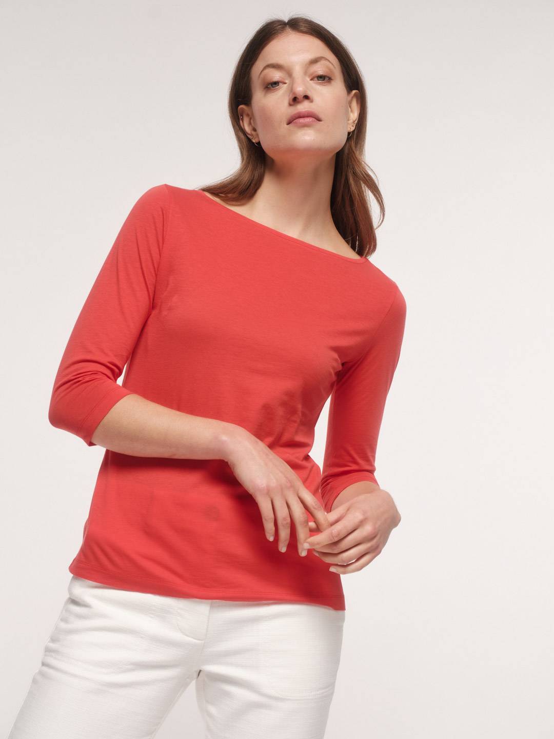 Boat neck Shirt 3/4 sleeves from LANIUS