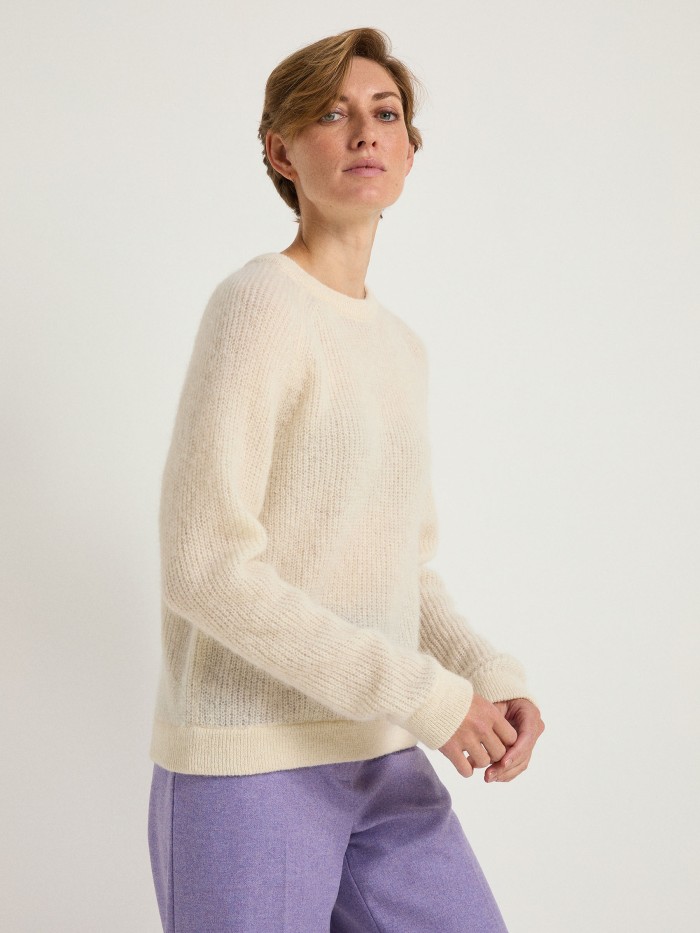 V-Neck Sweater, Raglan Sweater, Cotton, Cashmere