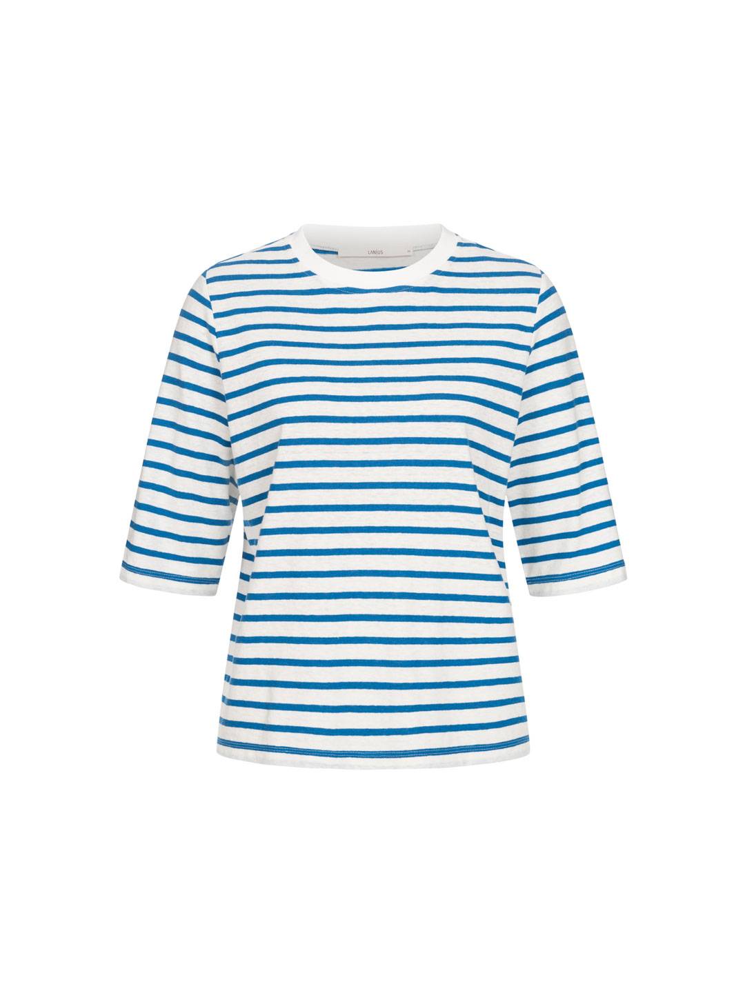 Short sleeved shirt with stripes from LANIUS